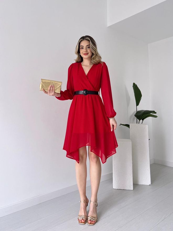 Ezgi Nisantasi Chiffon Dress Wholesale Clothing Elegant