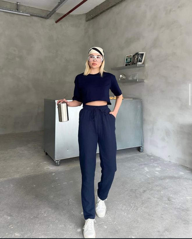 Ezgi Nisantasi Fondo Único De Lino Mueslum Ropa al por mayor Casual