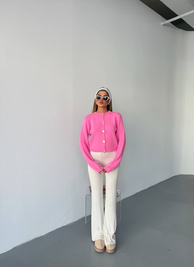 Ezgi Nisantasi Heart Button Cardigan Wholesale Clothing Birthday