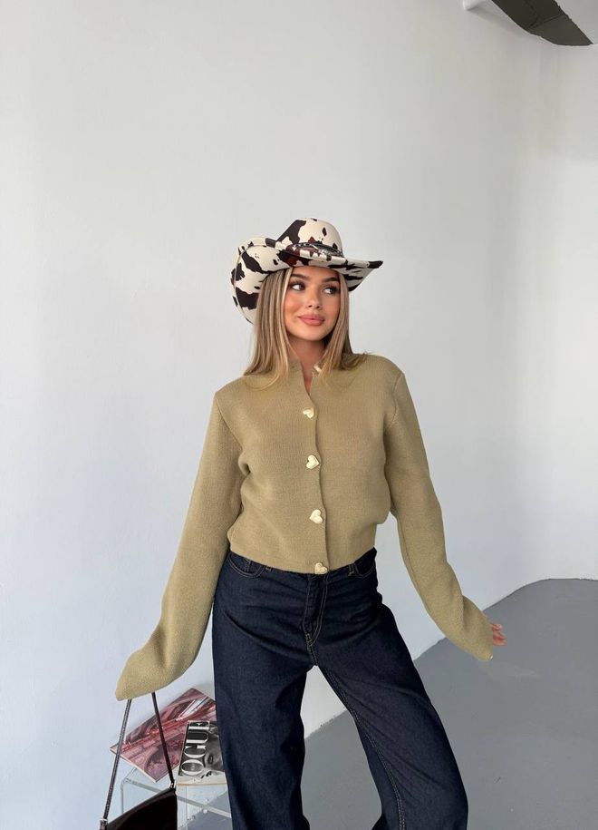 Ezgi Nisantasi Cárdigan Con Botones De Corazón Ropa al por mayor Casual