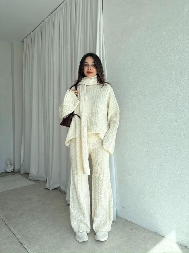 Ezgi Nisantasi Femme Üçlü Takım Toptan Giyim Gündelik