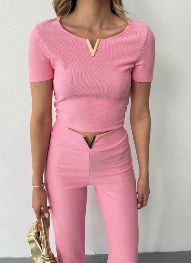 Ezgi Nisantasi Pink Elegant Slim Fit Suit Wholesale Clothing Sexy