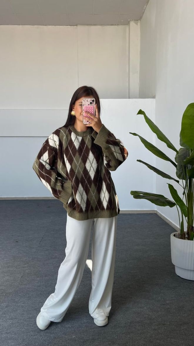 Ezgi Nisantasi Baklava Triko Kazak Toptan Giyim Gündelik