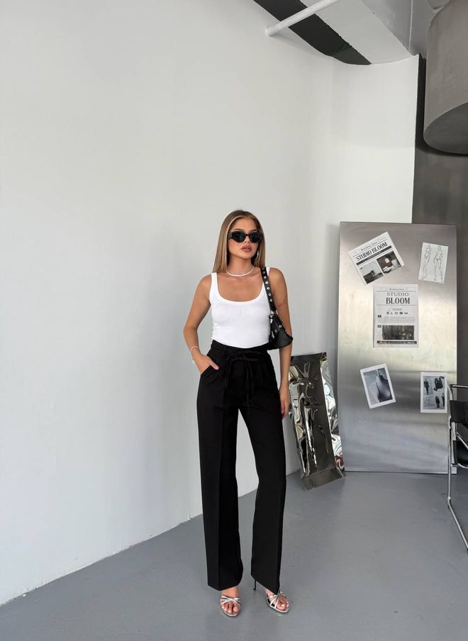 Ezgi Nisantasi Μαύρο Κομψό Επίσημο Casual Παντελόνι Χονδρικό εμπόριο ενδυμάτων Casual