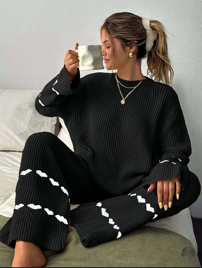 Ezgi Nisantasi Kalpli Triko Takım Toptan Giyim Gündelik