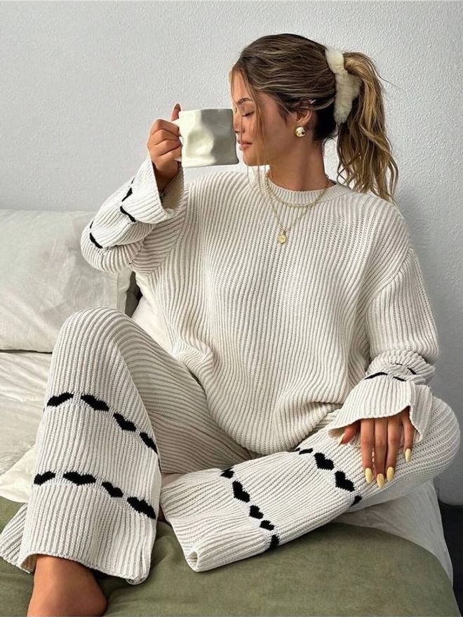 Ezgi Nisantasi Knitwear Heart Suit Wholesale Clothing Fall