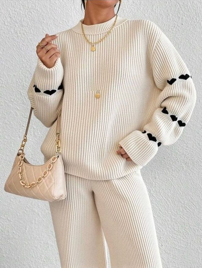 Ezgi Nisantasi Knitwear Heart Suit Wholesale Clothing 4