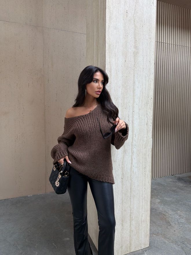 Ezgi Nisantasi Oversize Triko Kazak Toptan Giyim Gündelik