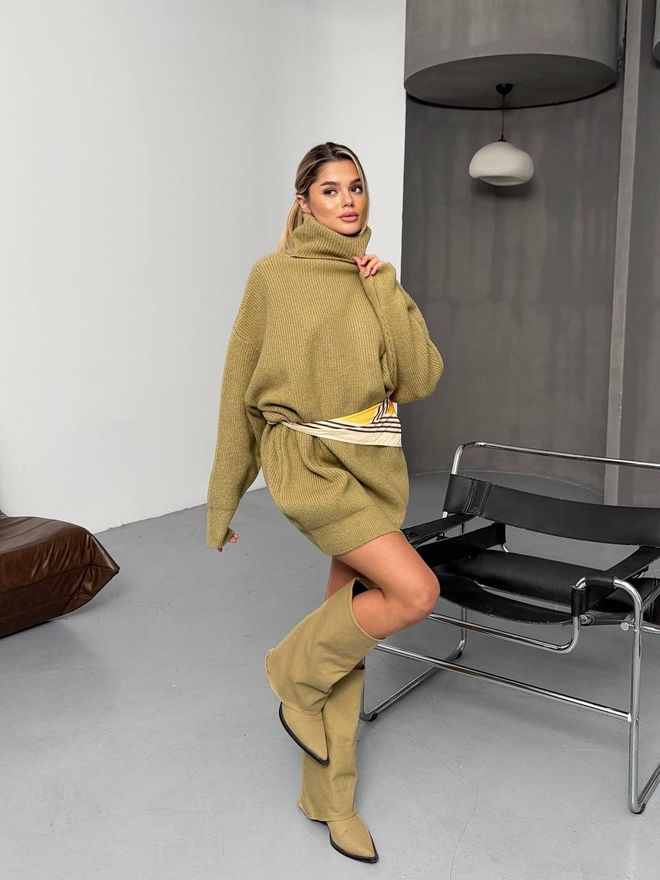 Ezgi Nisantasi Boğazlı Triko Kazak Toptan Giyim Gündelik