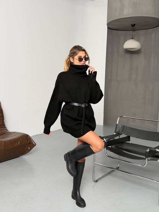 Ezgi Nisantasi Boğazlı Triko Kazak Toptan Giyim Gündelik