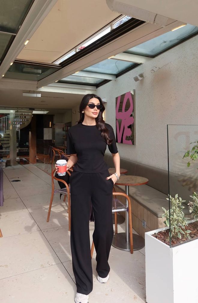 Ezgi Nisantasi Schwarz Eleganter Formeller Anzug Mit Binden Großhandelskleidung Formal