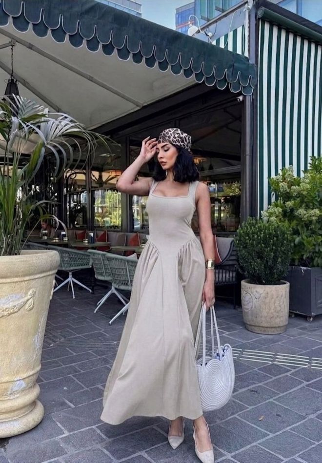 Wholesale Women's Beige Maxi Dress Styles, Prices