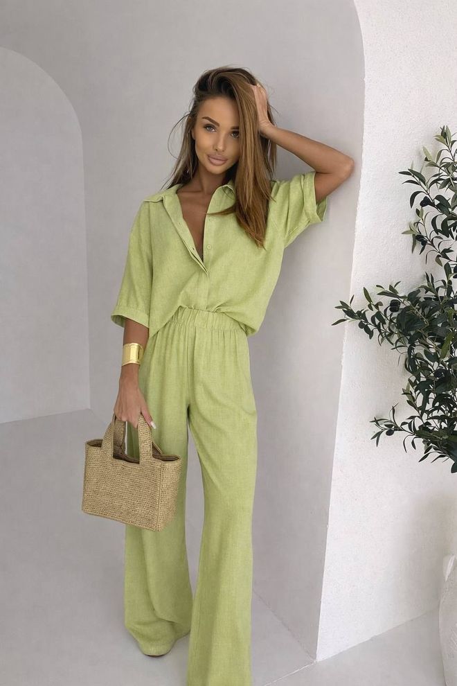 Ezgi Nisantasi Πράσινο Casual Κομψό Ταγέρ Χονδρικό εμπόριο ενδυμάτων Casual