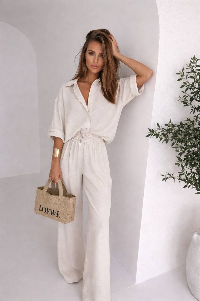 Ezgi Nisantasi Μπεζ Κομψό Casual Ταγέρ Με Μανίκια 3/4 Χονδρικό εμπόριο ενδυμάτων Απλό