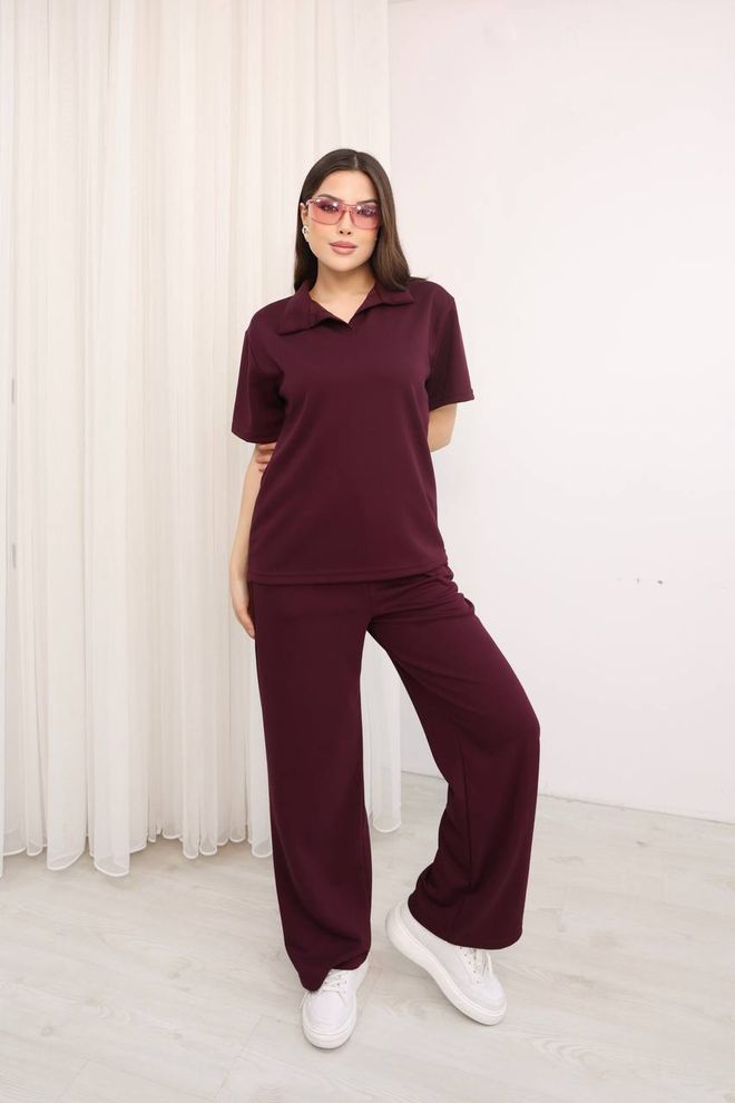 Ezgi Nisantasi Oblek Bordová Neformálny Športový Streetwear Veľkoobchod s oblečením Neformálny