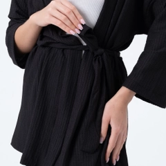 A wholesale clothing model wears EZG10029 - Cress Belt Set, Turkish wholesale Suit of Ezgi Nisantasi