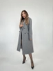 Una modella di abbigliamento all'ingrosso indossa fme12512-coat-anthracite, vendita all'ingrosso turca di  di 