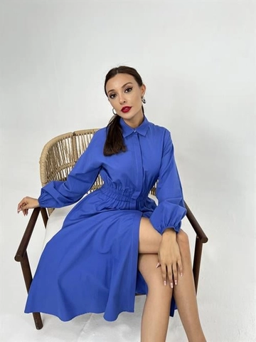 Un model de îmbrăcăminte angro poartă  Rochie - Mov
, turcesc angro Rochie de Fame