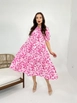 A wholesale clothing model wears fme14000-dress-pink, Turkish wholesale  of 