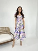 A wholesale clothing model wears fme14029-dress-multicolored, Turkish wholesale  of 