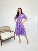 A wholesale clothing model wears fme14094-dress-purple, Turkish wholesale  of 