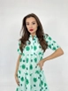 A wholesale clothing model wears fme11938-dress-green, Turkish wholesale  of 