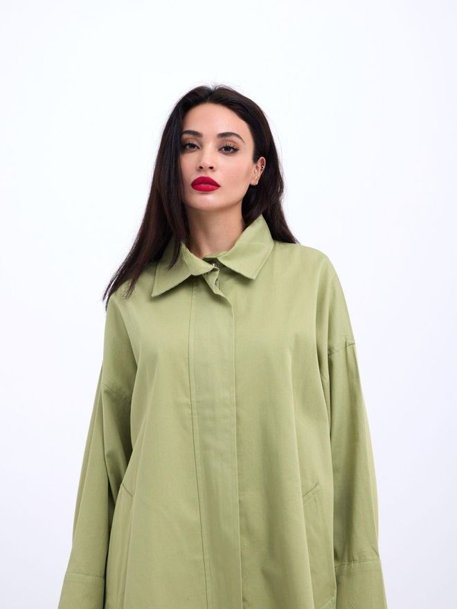 Fame Trench Verde Abbigliamento all'ingrosso Casuale