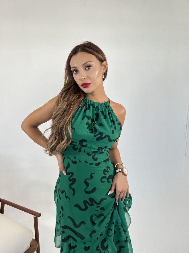 Fame Dress Green Wholesale Clothing Elegant