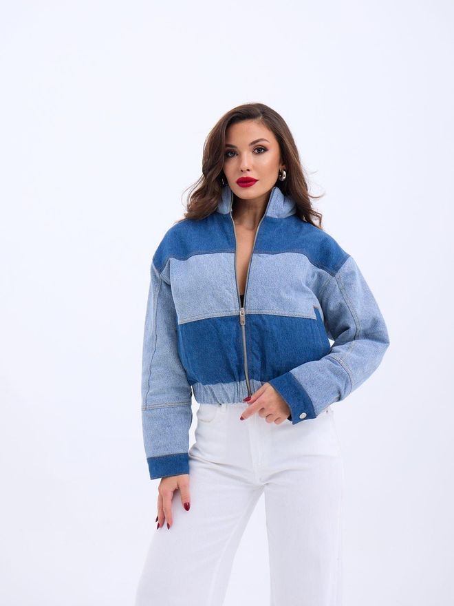 Fame Coat Blue Wholesale Clothing Casual
