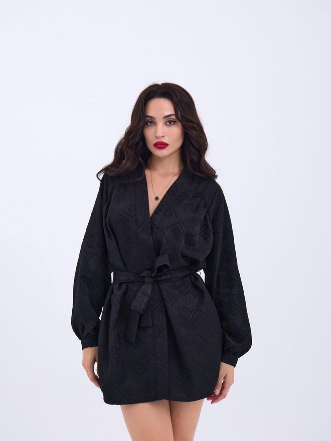 Fame Kimono Black Wholesale Clothing Casual