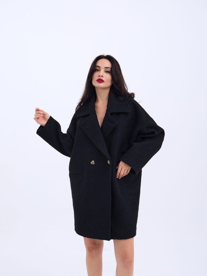 Fame Coat Black Wholesale Clothing Casual