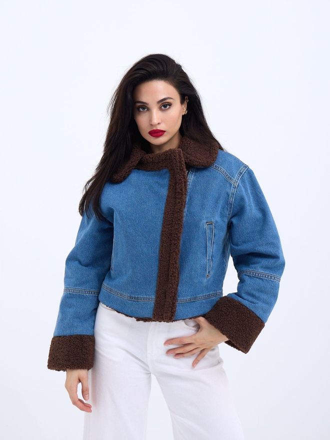 Fame Abrigo Azul Ropa al por mayor 4