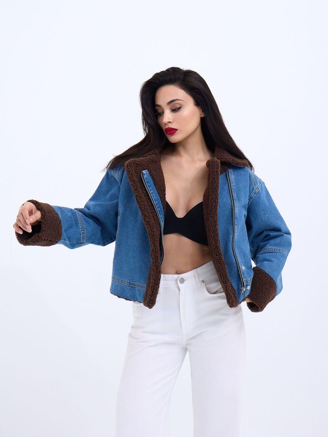 Fame Abrigo Azul Ropa al por mayor Otoño