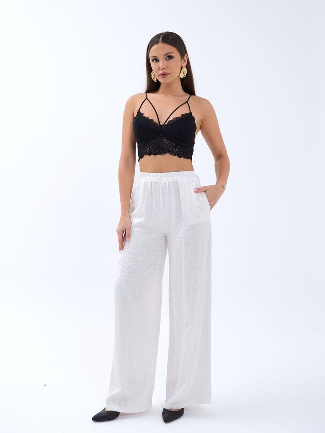 Fame Berlin Trousers Ecru Wholesale Clothing Casual