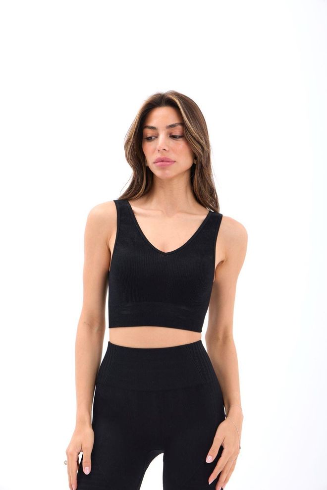 Fame Bralette Črna Oblačila na debelo Ležerno