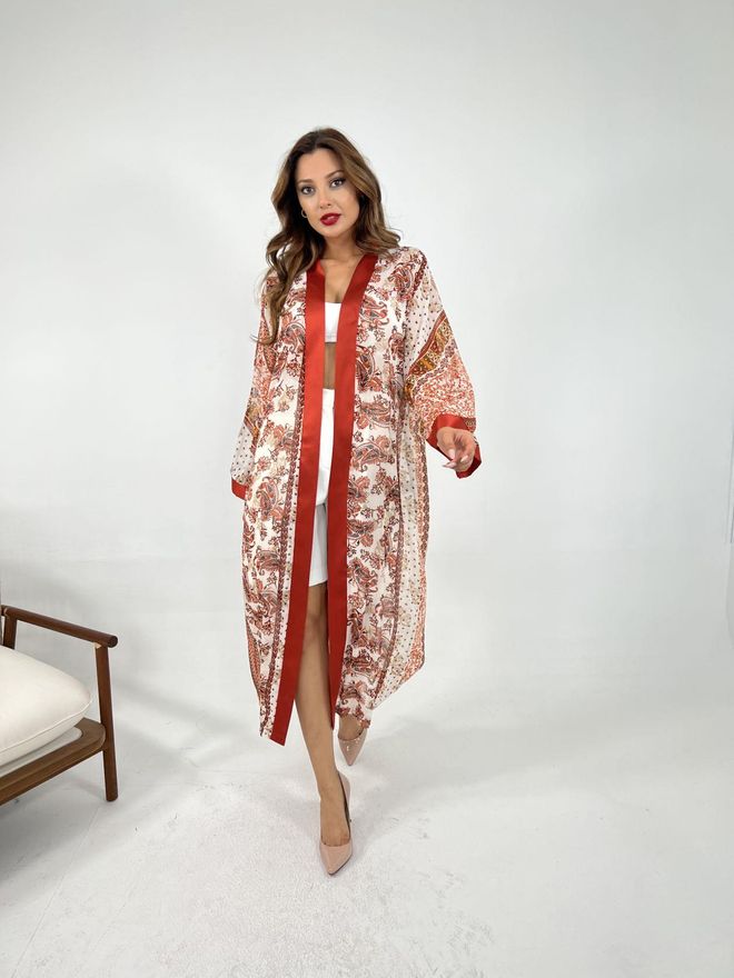 Fame Kimono Tan Wholesale Clothing Formal