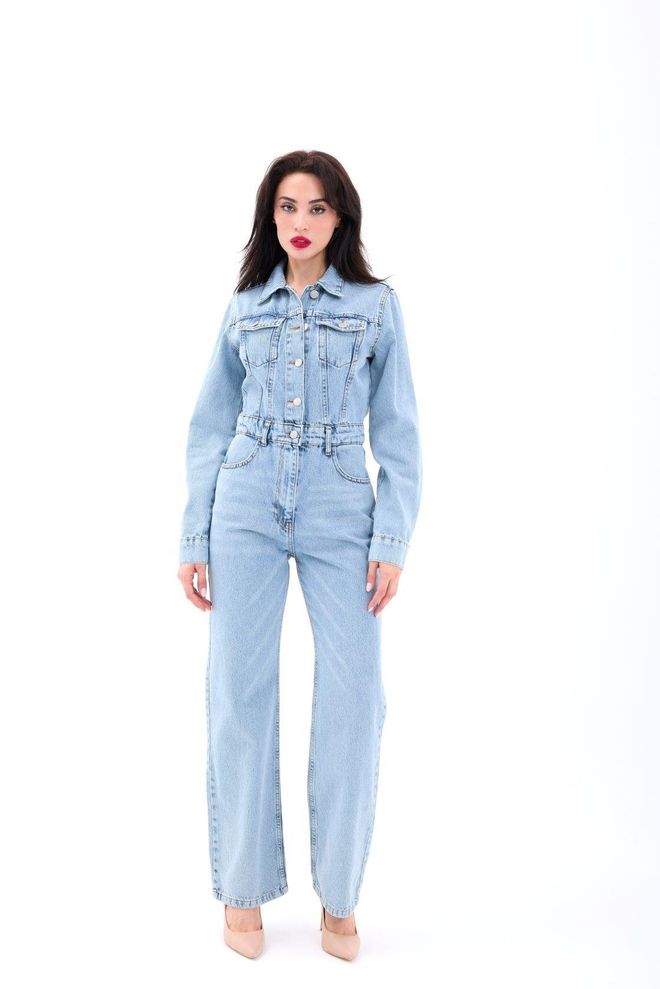 Fame Denim Overalls Blue Wholesale Clothing Casual