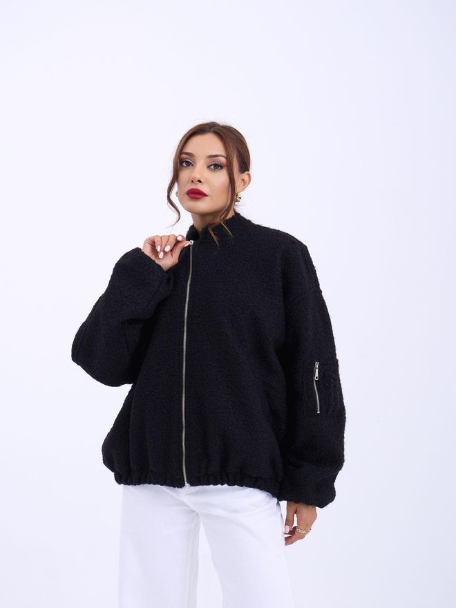 Fame Veste Noir Vêtements en gros Décontracté