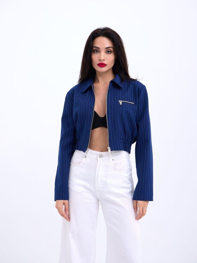 Fame Jacket Navy Blue Wholesale Clothing Formal