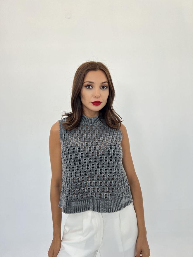 Fame Jersey De Malla Antracita Ropa al por mayor Casual