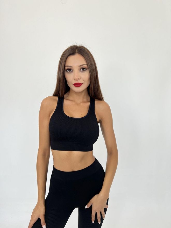 Fame Bustier Black Wholesale Clothing Sport
