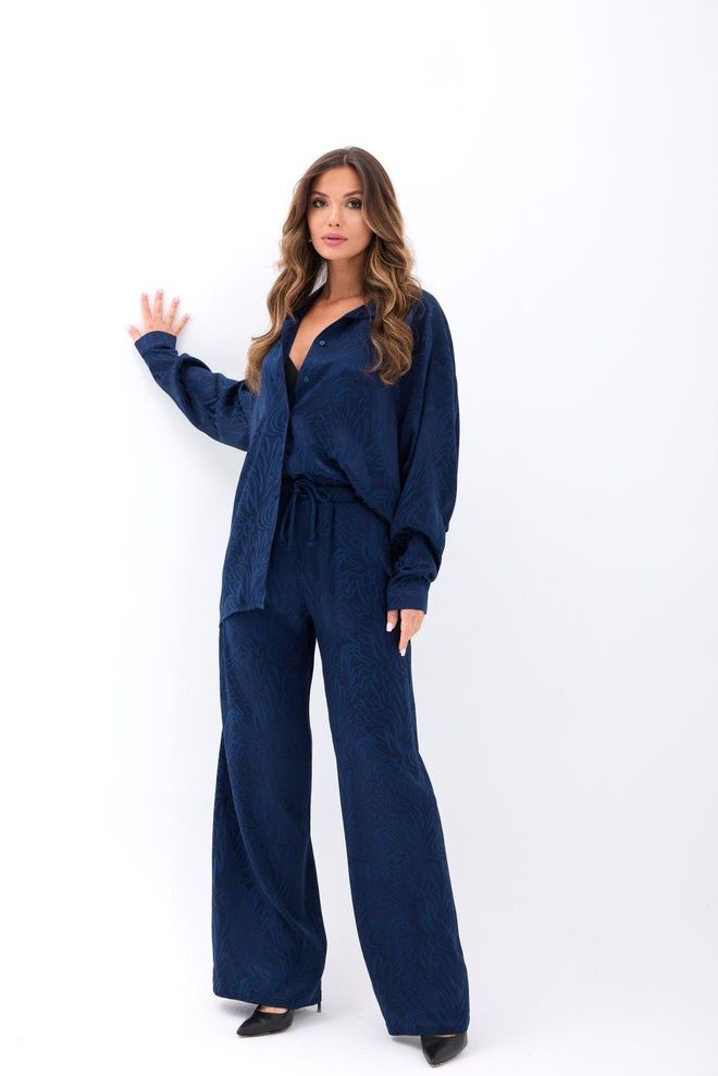 Fame Set Mornarsko Modra Za Delo Zabavo Diplomiranje Oblačila na debelo Ležerno