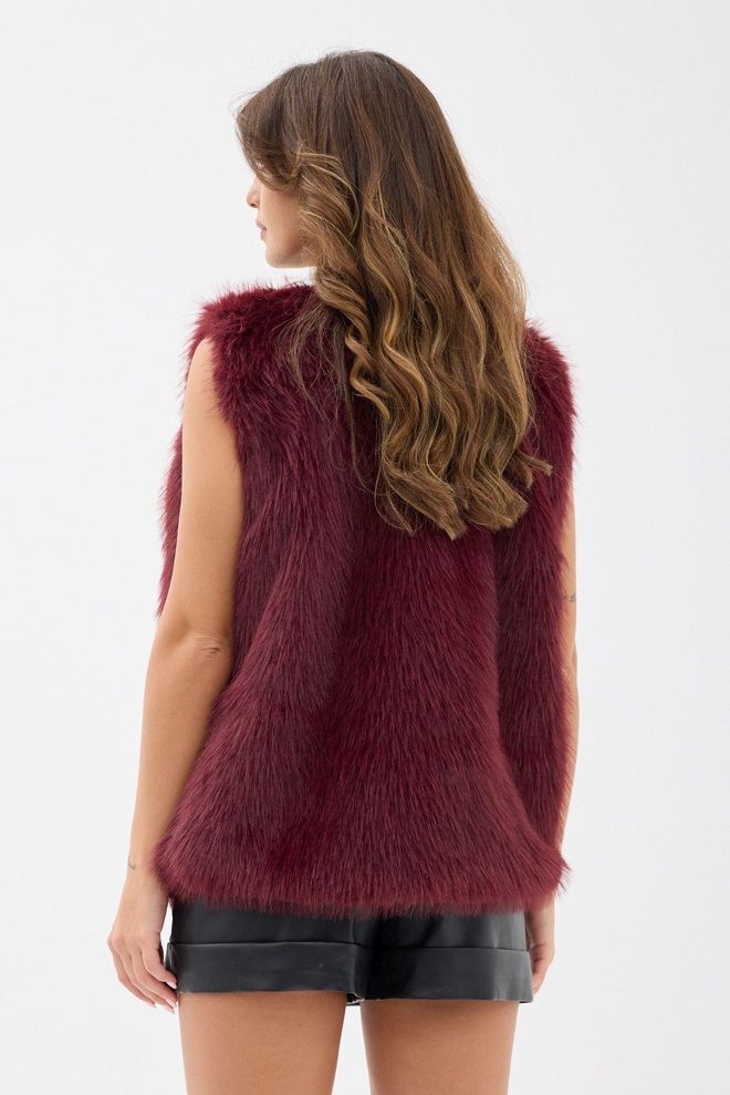 Fame Veste Élégante Rouge Bordeaux Vêtements en gros Automne