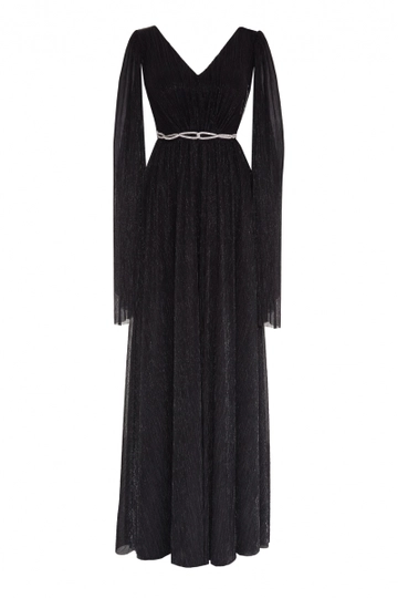 A wholesale clothing model wears  Moonlight Sleeveless Maxi Dress
, Turkish wholesale Dress of Fervente