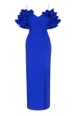 Hurtowa modelka nosi frv10903-crepe-sleeveless-uzun-dress, turecka hurtownia  firmy 