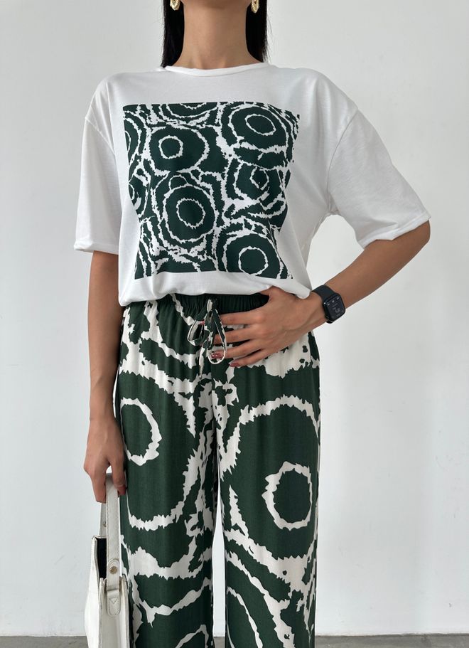 Fiori Ethnic Pattern Printed T shirt Wholesale Clothing Ethnic