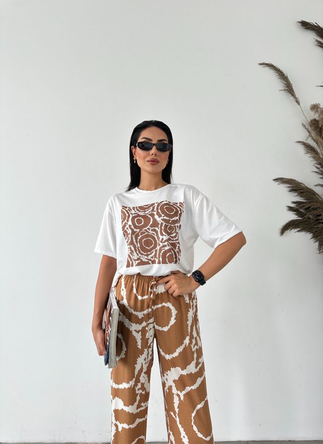 Fiori Ethnic Pattern Printed T shirt Wholesale Clothing Ethnic