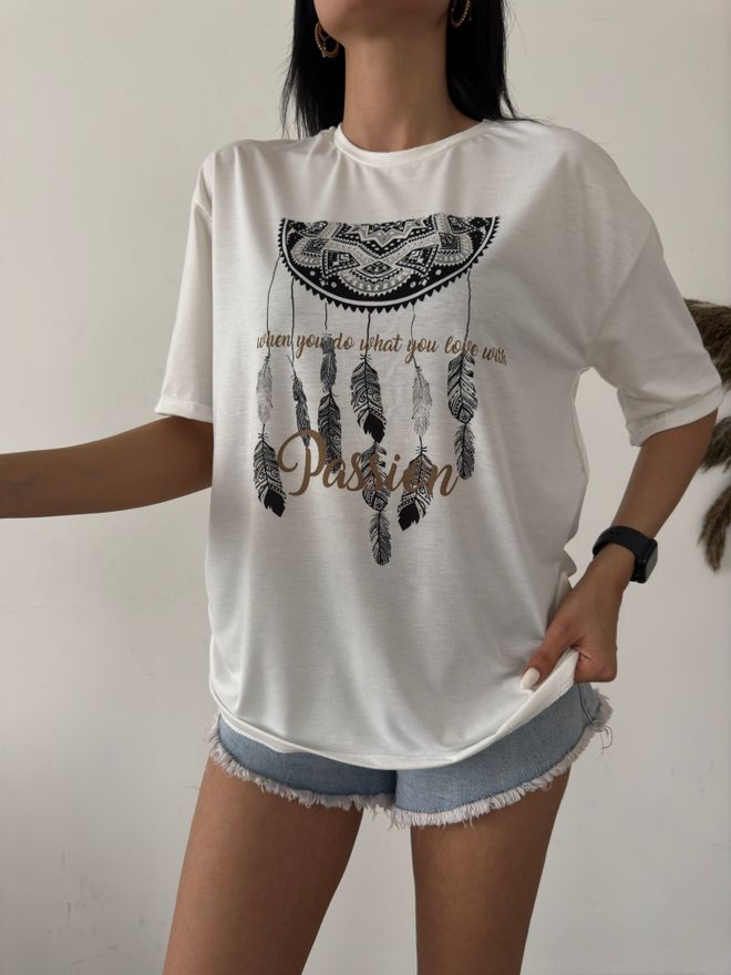 Fiori Tricou Imprimat Passion Îmbrăcăminte cu ridicata Casual
