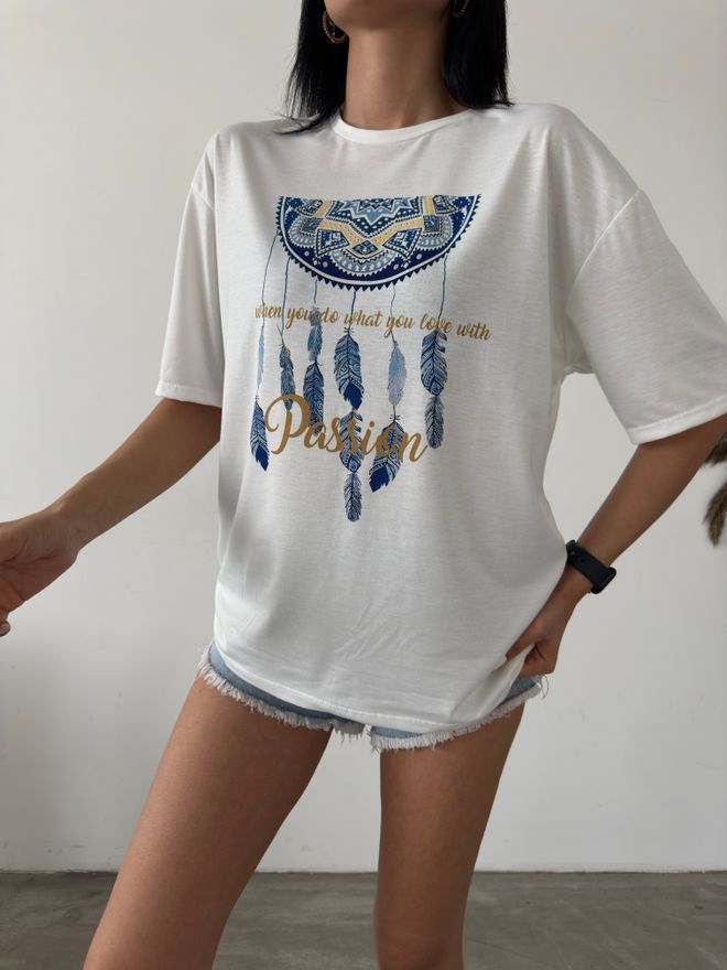 Fiori Camiseta Estampada Pasión Ropa al por mayor Casual