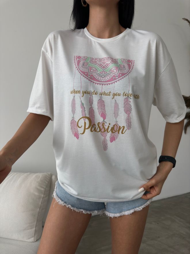 Fiori T shirt Imprimé Passion Vêtements en gros Décontracté